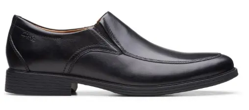 Clarks Whiddon Step black slip on men’s shoe