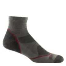 Darn Tough Socks Light Hiker 1/4 Lightweight with Cushion 1991 taupe