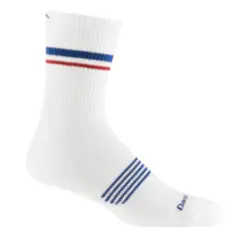 Darn Tough Sock Run Micro Crew Lightweight With Cushion 1118 White