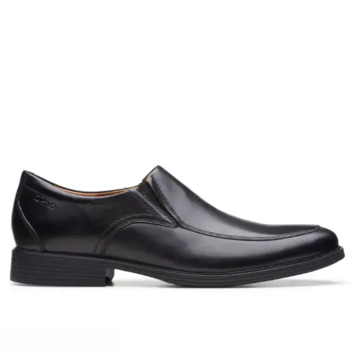 Clarks Whiddon Step black slip-on men’s shoe
