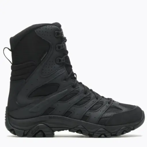 Merrell Men's Moab 3 8" Tactical Zip Black Boot 3907